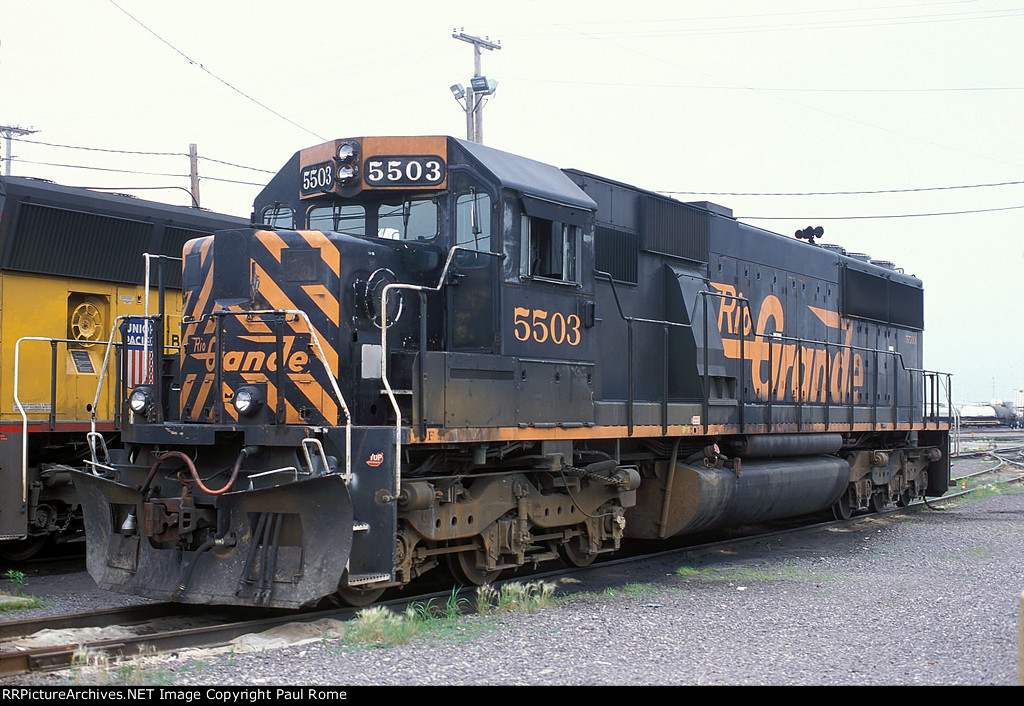 DRGW 5503, EMD SD50, at the UPRR Proviso Shop